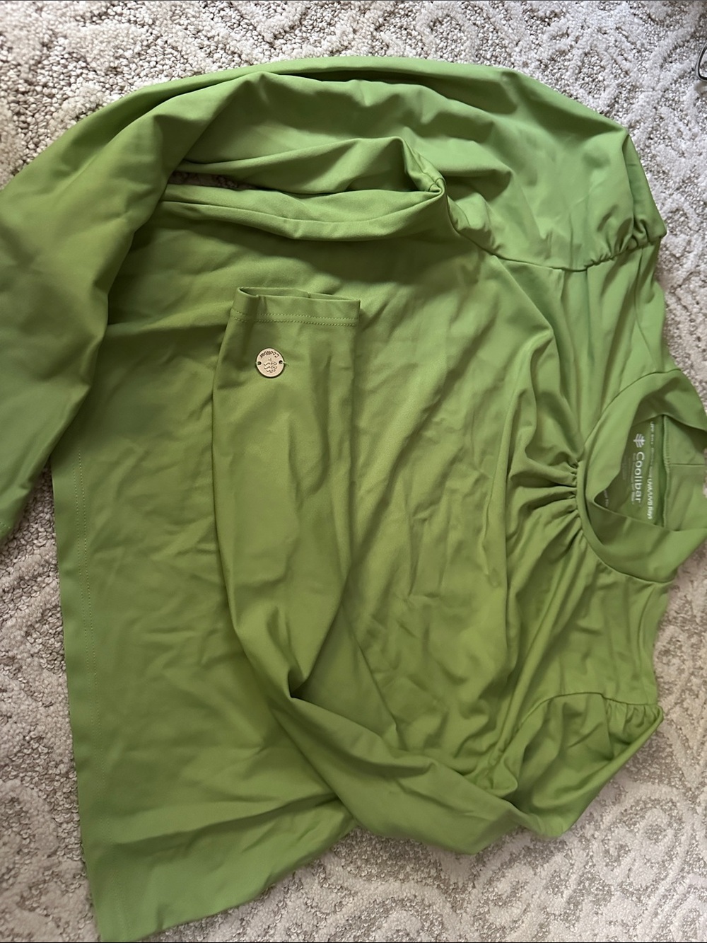 NEW Coolibar Women's Long Sleeve Swim shirt - Light Green